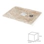 Tapis SHAGGY Beige 50 x 80 x 2 cm