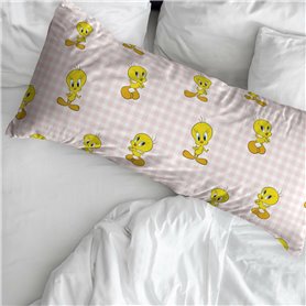 Taie d'oreiller Looney Tunes Tweety Multicouleur 45 x 110 cm