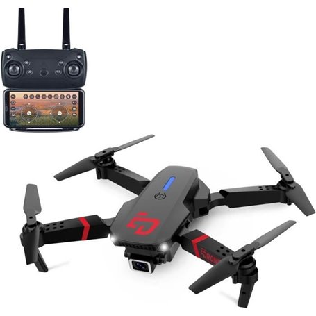 Elite Drone MKX - Drone - TURBO CHALLENGE - Dispositif Volant - Noir - 2 Batteries Rechargeable et Piles incluses