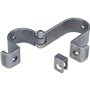 Porte-cadenas - ABUS - 131/140 GateSec - Protection clôtures de chantier - Acier cémenté - Anti-corrosion