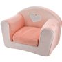 Fauteuil club convertible Lapinou - Rose - 42 x 55 cm