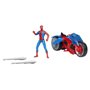 Spiderman Figurine ArachnoMoto lance-toile, Figurine et moto, Marvel Spider-Man Epic world of action, Des 4 ans