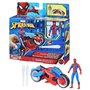 Spiderman Figurine ArachnoMoto lance-toile, Figurine et moto, Marvel Spider-Man Epic world of action, Des 4 ans