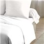 Drap plat - HOME LINGE PASSION - 180 x 290 cm - 1 personne - Blanc