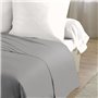 Drap plat - HOME LINGE PASSION - 180 x 290 cm - 1 personne - Gris clair