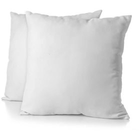 Lot de 2 taies d'oreiller - HOME LINGE PASSION - 63 x 63 cm - Blanc