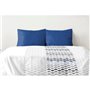 Lot de 2 taies d'oreiller - HOME LINGE PASSION - 50 x 70 cm - Bleu