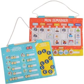 Calendrier Semainier Gratitude Pour Enfant - JADE - Montessori - Jeu Educatif - Humeur - Dodo - Jeu Pour Enfant - Desgin Françai