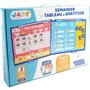 Calendrier Semainier Gratitude Pour Enfant - JADE - Montessori - Jeu Educatif - Humeur - Dodo - Jeu Pour Enfant - Desgin Françai