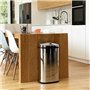 Poubelle de cuisine automatique - LARGO - KITCHEN MOVE - 42 L - Inox avec cerclage