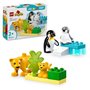 LEGO DUPLO Ma ville 10442 Familles d'animaux sauvages : pingouins et lions - Jeux d'éveil