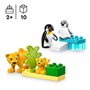 LEGO DUPLO Ma ville 10442 Familles d'animaux sauvages : pingouins et lions - Jeux d'éveil