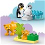 LEGO DUPLO Ma ville 10442 Familles d'animaux sauvages : pingouins et lions - Jeux d'éveil