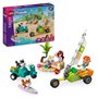 LEGO Friends 42641 Chiens surfeurs et aventures en scooter - Jouet interactif avec Corgis