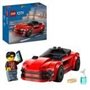 LEGO City 60448 La voiture de sport rouge - Jouet de construction pour garçon des 5 ans