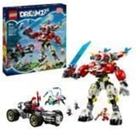 LEGO DREAMZzz 71497 Robot-tigre de Cooper et bolide de Zero - Jouet de construction 3-en-1