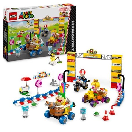 LEGO Super Mario 72036 Mario Kart  Bébé Peach et ensemble de grand prix - Jouet moto