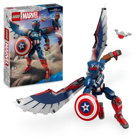 LEGO Marvel 76296 Figurine du nouveau Captain America a construire - Jeu de rôle des 8 ans