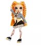 Rainbow High - Sparkle & Shine - Poupée mannequin de 27cm - Orange - Jambes avec liquide pailletés - Des 4ans