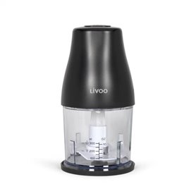 Hachoir - LIVOO - 300 ml - 400 W - 1 vitesse et fonction turbo -  2 lames en inox - Noir