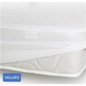 Protege-matelas - 140 x 190 cm x 25 cm - 100% Coton - 170 G/M2 - LOVELY HOME