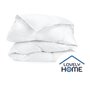 Couette 220 x 240 cm - LOVELY HOME - Chaude - 450 g/m² - Anti-acariens - 2 personnes - Blanc