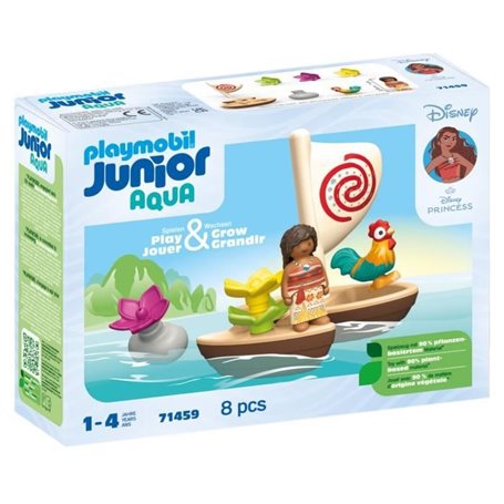 PLAYMOBIL Junior 71459 Vaiana et bateau a voile