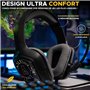 Casque Gamer Filaire - The G-Lab - KORP COBALT 7.1 - Son 7.1 Surround - USB - RGB