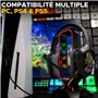 Casque Gamer Filaire - The G-Lab - KORP COBALT 7.1 - Son 7.1 Surround - USB - RGB