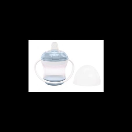 THERMOBABY Tasse anti-fuites + couv - Fleur bleue