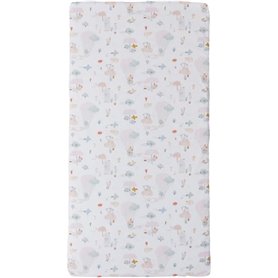 Matelas nomade Balloons - 120 x 60 x 4 cm - Blanc - TINEO