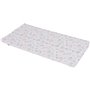 Matelas nomade Balloons - 120 x 60 x 4 cm - Blanc - TINEO