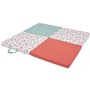 Tapis d'éveil Malin - TINEO - Tapis évolutif multifonction 3-en-1 - 120 x 120 cm - Géométrique / Animaux rigolos