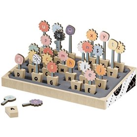 Abc Flowers - TOP BRIGHT - 26 Pots de Fleurs - Lettres Majuscules - Lettres Minuscules - Alphabet