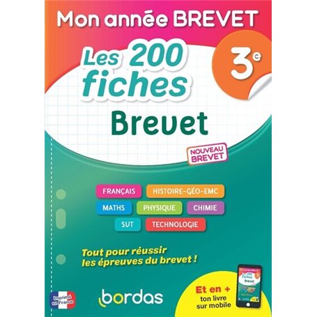 Mon Année Brevet Les 200 fiches Brevet 3e