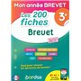 Mon Année Brevet Les 200 fiches Brevet 3e