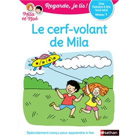 Regarde je lis ! Une histoire à lire tout seul - Le cerf-volant de Mila Niv1