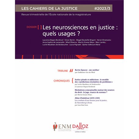 Les Cahiers de la justice 3/2023