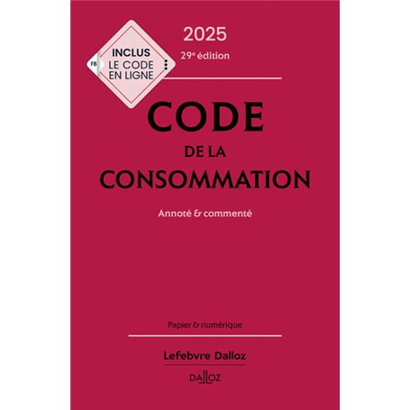 Code de la consommation 2025