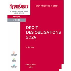 Droit des obligations 2025. 17e éd.