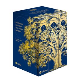 Dictionnaire Historique de la langue française - coffret 3 volumes - bleu