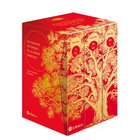 Dictionnaire Historique de la langue française - coffret 3 volumes - rouge