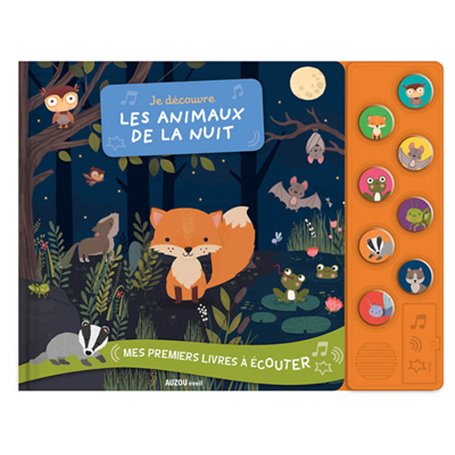 Mes premiers livres à écouter - Je découvre les animaux de la nuit