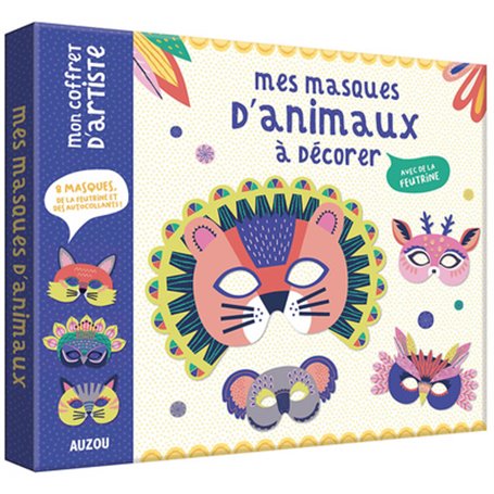 Mon coffret d'artiste - Mes masques d'animaux à décorer