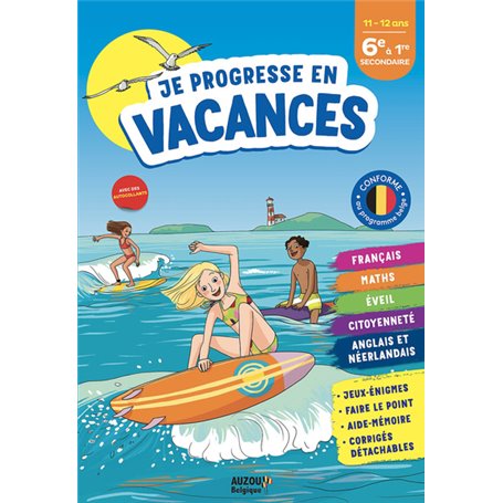 Je progresse en vacances - 6e à 1re secondaire