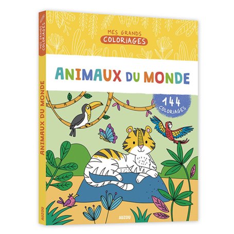 Mes grands de coloriages - Animaux du monde