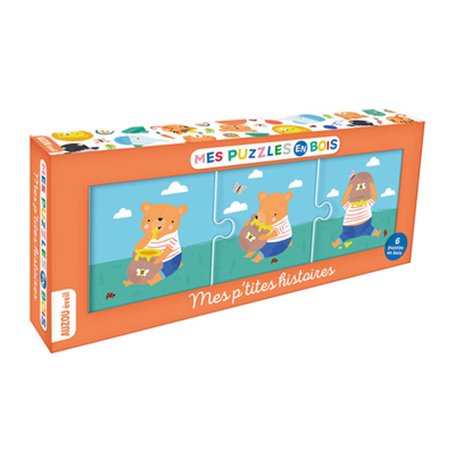 Mes puzzles en bois - Mes p'tites histoires