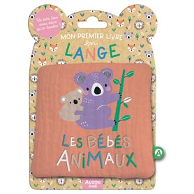 Mon premier livre tissu en lange - Les bébés animaux