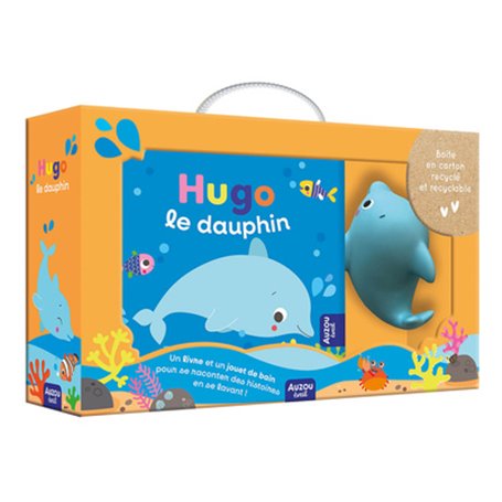 Mon premier livre de bain - Hugo le dauphin (valisette carton)