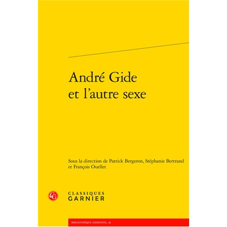 André Gide et l'autre sexe